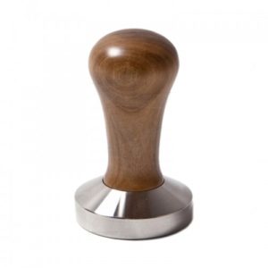 CLASS COFFEE TAMPER, NATIONAL WALNUT HANDLE WITH FLAT BOTTOM DIA 53